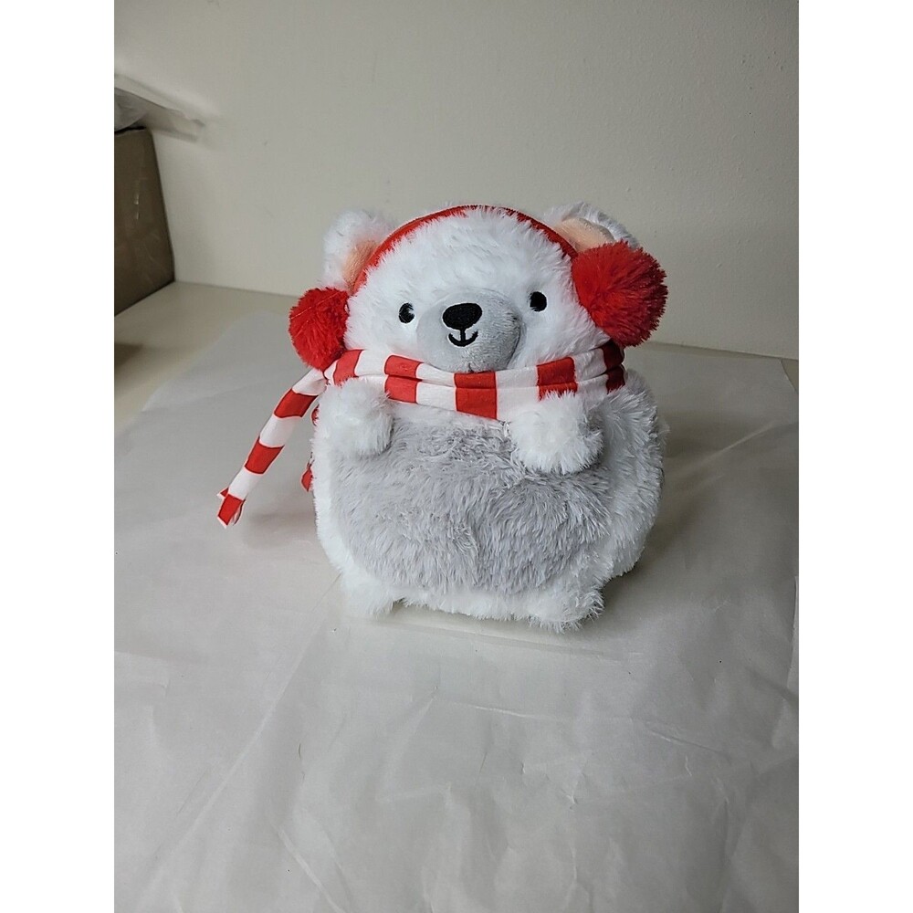 Pollar Bear Wearing Earmuffs Plush 8” Toy American Greetings